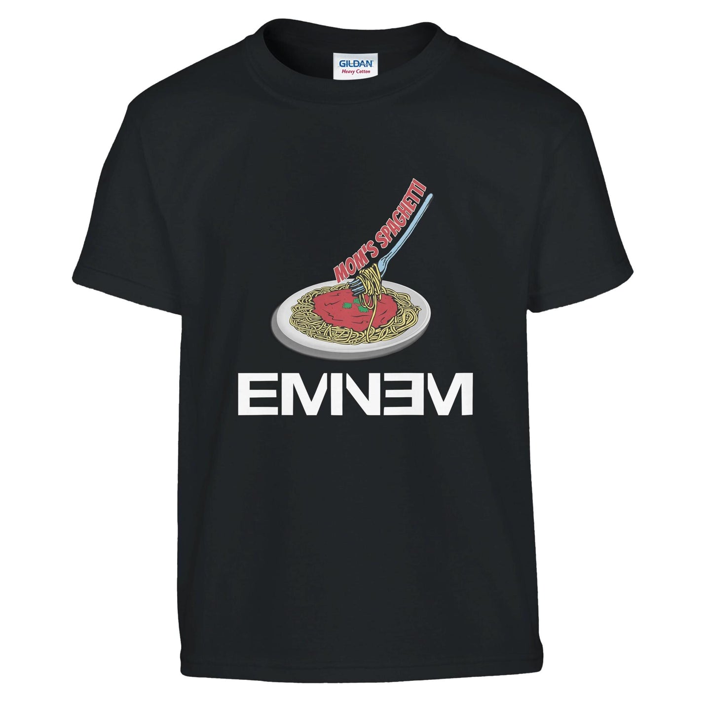 Youth Eminem Mom's Spaghetti Rap God Unisex Gildan Shirt, Slim Shady, Eminem Vintage Inspired Youth Shirt, Hip Hop Icon Shirt
