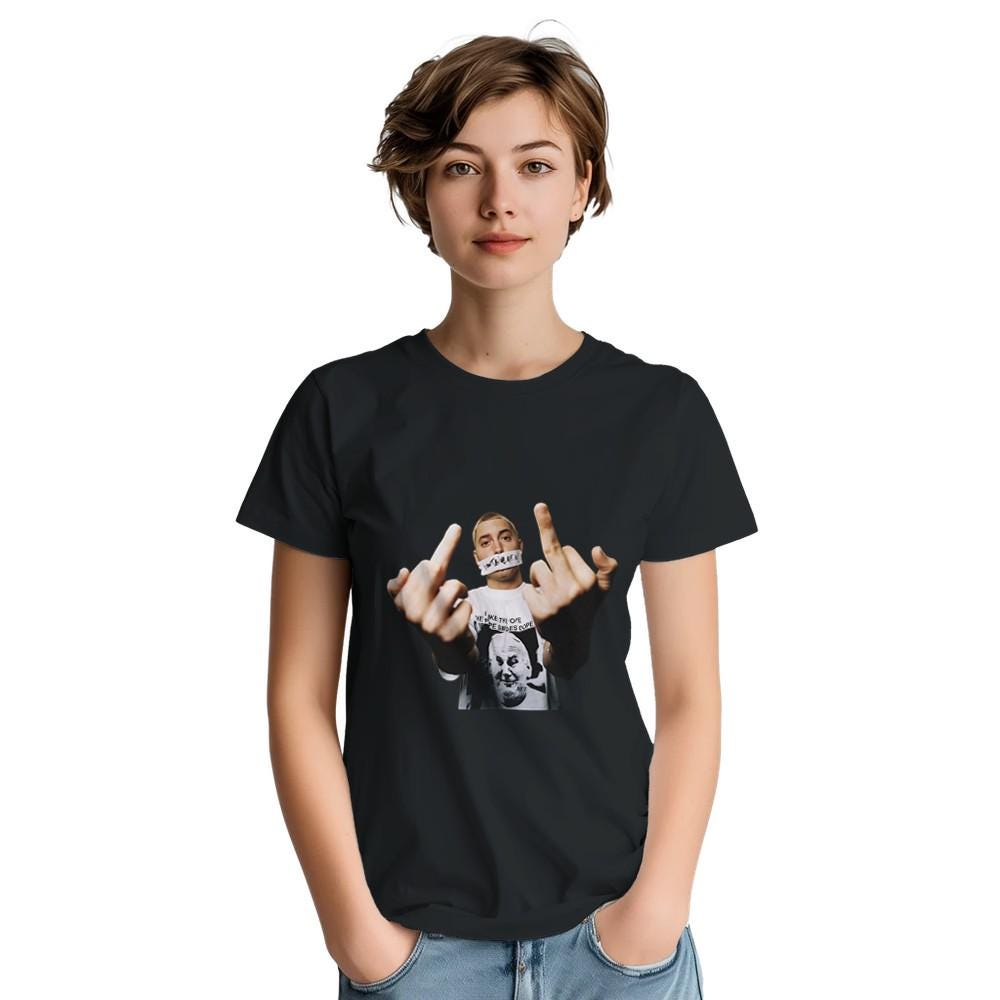 Eminem Middle Finger T-shirt, Eminem Shirt, Real Slim Shady T-Shirt, Gift For Him, Gift For Her