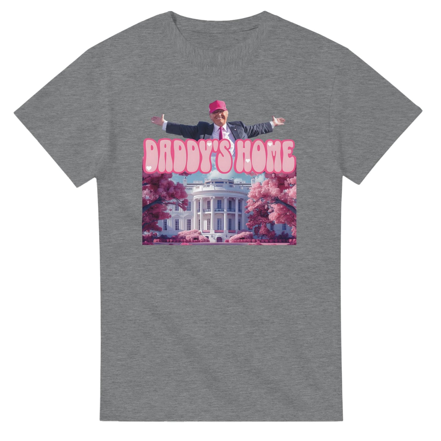 Daddy's Home Shirt, Funny Trump 2024 T-shirt, Trump For President 2024 Tee, Funny Trump Pink Shirt, Trump Gift, Republican Gifts