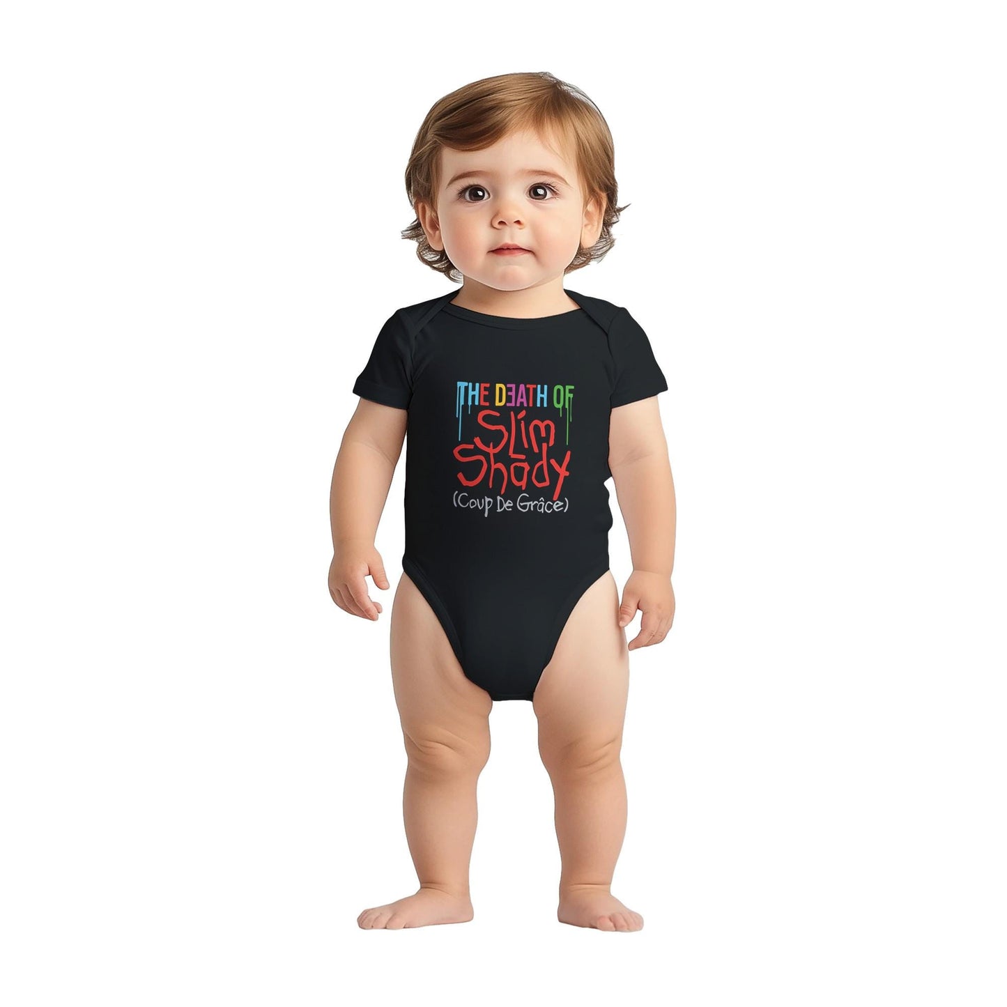 Eminem Onesie Baby Bodysuit, Rap God Baby Short Sleeve Crewneck Bodysuit