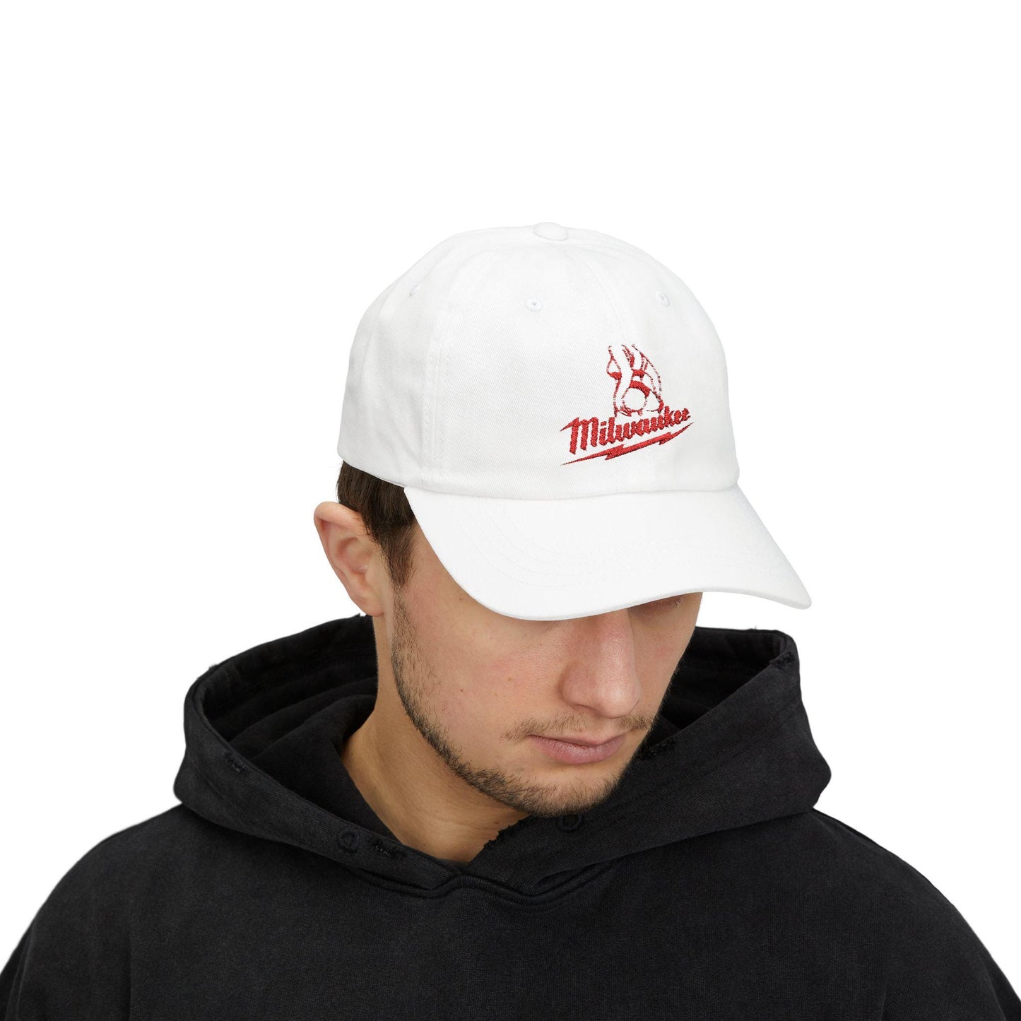 Milwaukee Girl Hat Cap, Milwaukee Tools Cap, Hot Girl Mechanic White Black Colour Cap, Gift for Mechanics, Garage Work