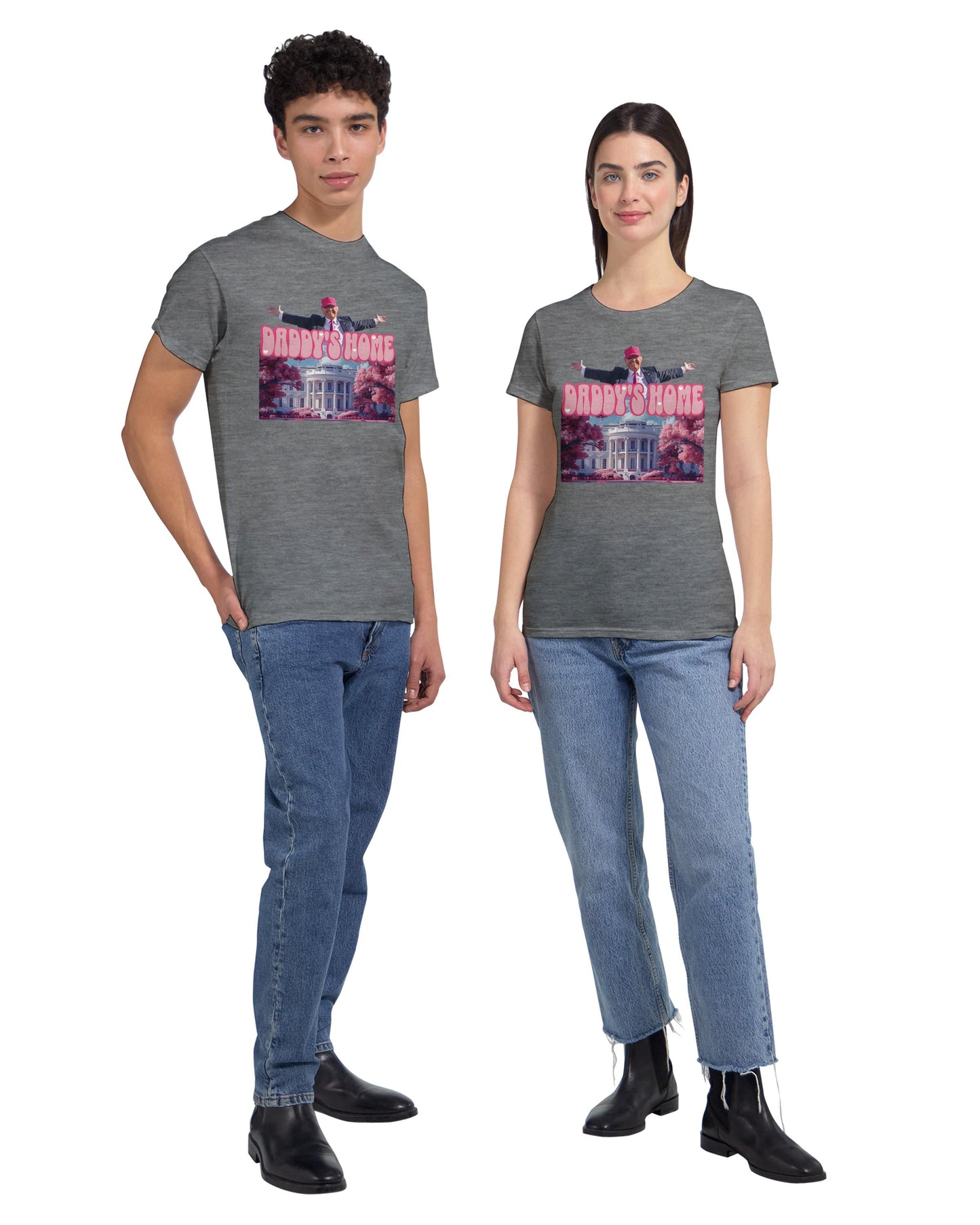 Daddy's Home Shirt, Funny Trump 2024 T-shirt, Trump For President 2024 Tee, Funny Trump Pink Shirt, Trump Gift, Republican Gifts