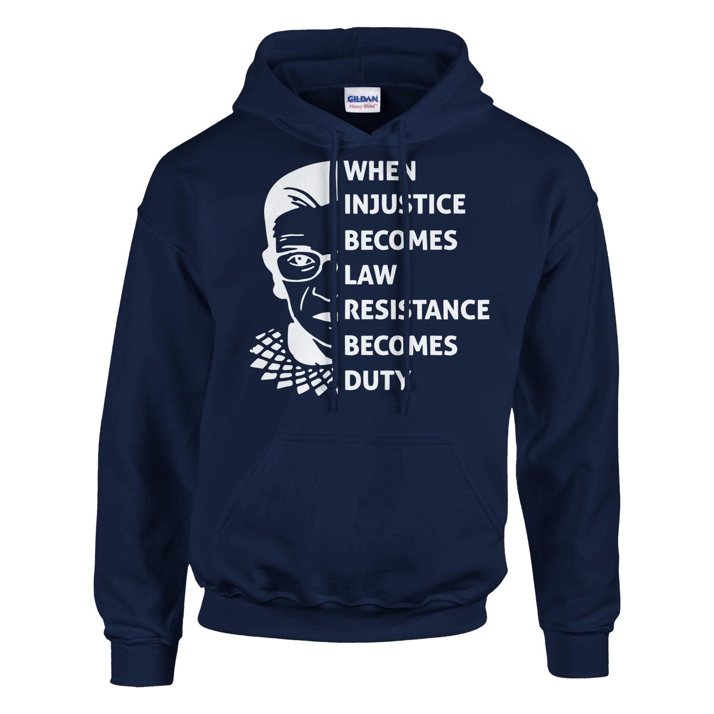 When Injustice Becomes Law, Resist, Resistance, Hoodie, Notorious RBG Shirt, Political or protest Sweatshirt, Supreme Court Notorious RBG