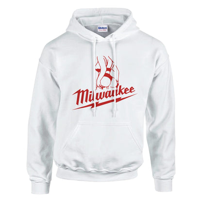 Milwaukee Girl Hoodie, Milwaukee Tools Adult Unisex College Hoodie, Hot Girl Mechanic Sweatshirt, Gift for Mechanics, Garage Work Pullover