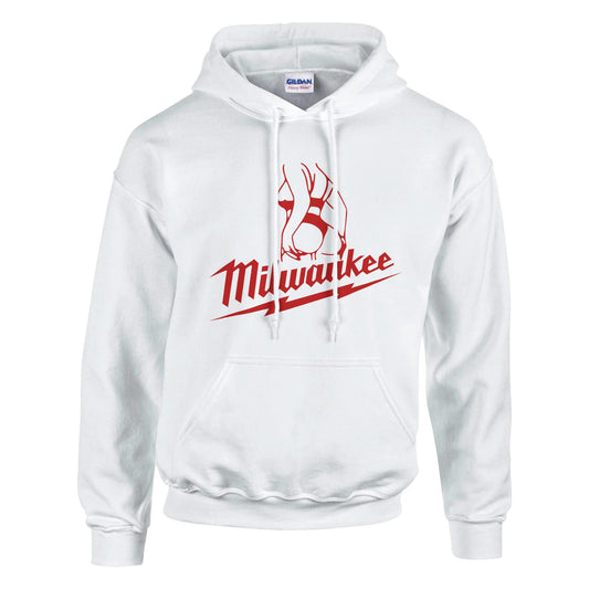 Milwaukee Girl Hoodie, Milwaukee Tools Adult Unisex College Hoodie, Hot Girl Mechanic Sweatshirt, Gift for Mechanics, Garage Work Pullover