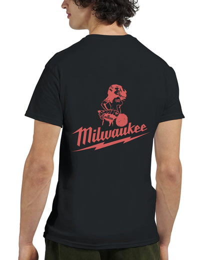 Milwaukee Girl Shirt, Milwaukee Tools Adult Unisex College Tshirt, Hot Girl Mechanic T-shirt, Gift for Mechanics, Garage Work T Shirt