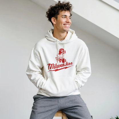 Milwaukee Girl Hoodie, Milwaukee Tools Adult Unisex College Hoodie, Hot Girl Mechanic Sweatshirt, Gift for Mechanics, Garage Work Pullover