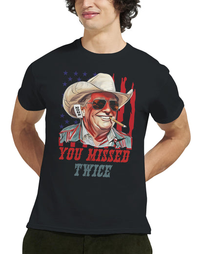 Trump You Missed Shirt, Gildan 5000 Heavyweight High Quality Unisex Crewneck T-shirt