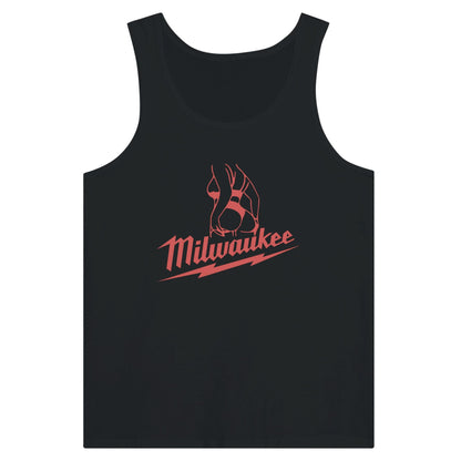 Milwaukee Girl Jersey Tank Top, Milwaukee Tools Adult Unisex Undershirt, Hot Girl Mechanic Shirt, Gift for Mechanics, Garage Work