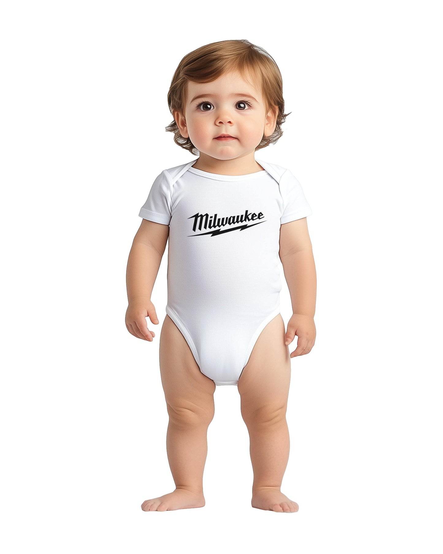 Milwaukee Tool Inspired Baby Onesie, Unique Toddler Birthday Bodysuit Gift, Funny Outfit