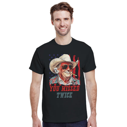 Trump You Missed Shirt, Gildan 5000 Heavyweight High Quality Unisex Crewneck T-shirt