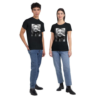 Kate Moss Moustache Shirt, Kate Moss Tshirt, Gildan 5000 T-shirt, Gift For Him, Gift For Her