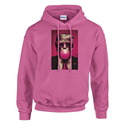 Trump Bubble Gum Hoodie, Trump Blowing Bubble Premium Heavyweight Gildan 18500 Hoodie