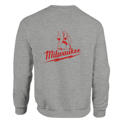 Milwaukee Girl Sweatshirt, Milwaukee Tools Adult Unisex College Sweatshirt, Hot Girl Mechanic Sweatshirt, Gift for Mechanics