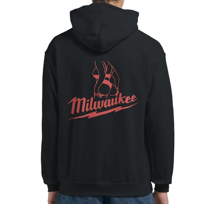 Milwaukee Girl Hoodie, Milwaukee Tools Adult Unisex College Hoodie, Hot Girl Mechanic Sweatshirt, Gift for Mechanics, Garage Work Pullover