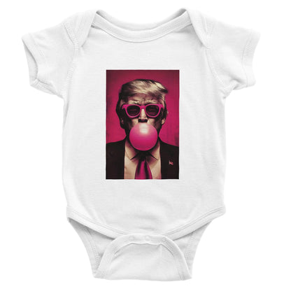 Trump Bubble Gum Baby Onesie, Patriotic Newborn Outfit, Trump Blowing Bubble Shirt, Fourth of July Baby Gift, Political Baby Bodysuit, Vote
