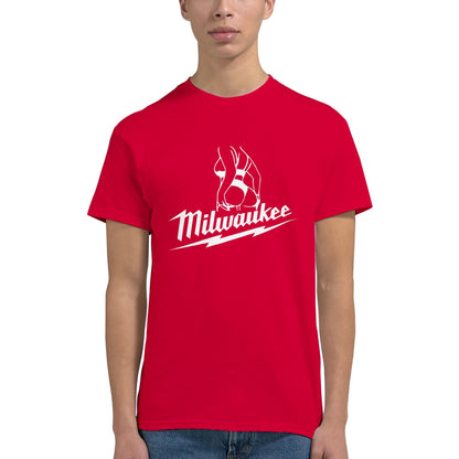 Milwaukee Girl Shirt, Milwaukee Tools Adult Unisex College Tshirt, Hot Girl Mechanic T-shirt, Gift for Mechanics, Garage Work T Shirt