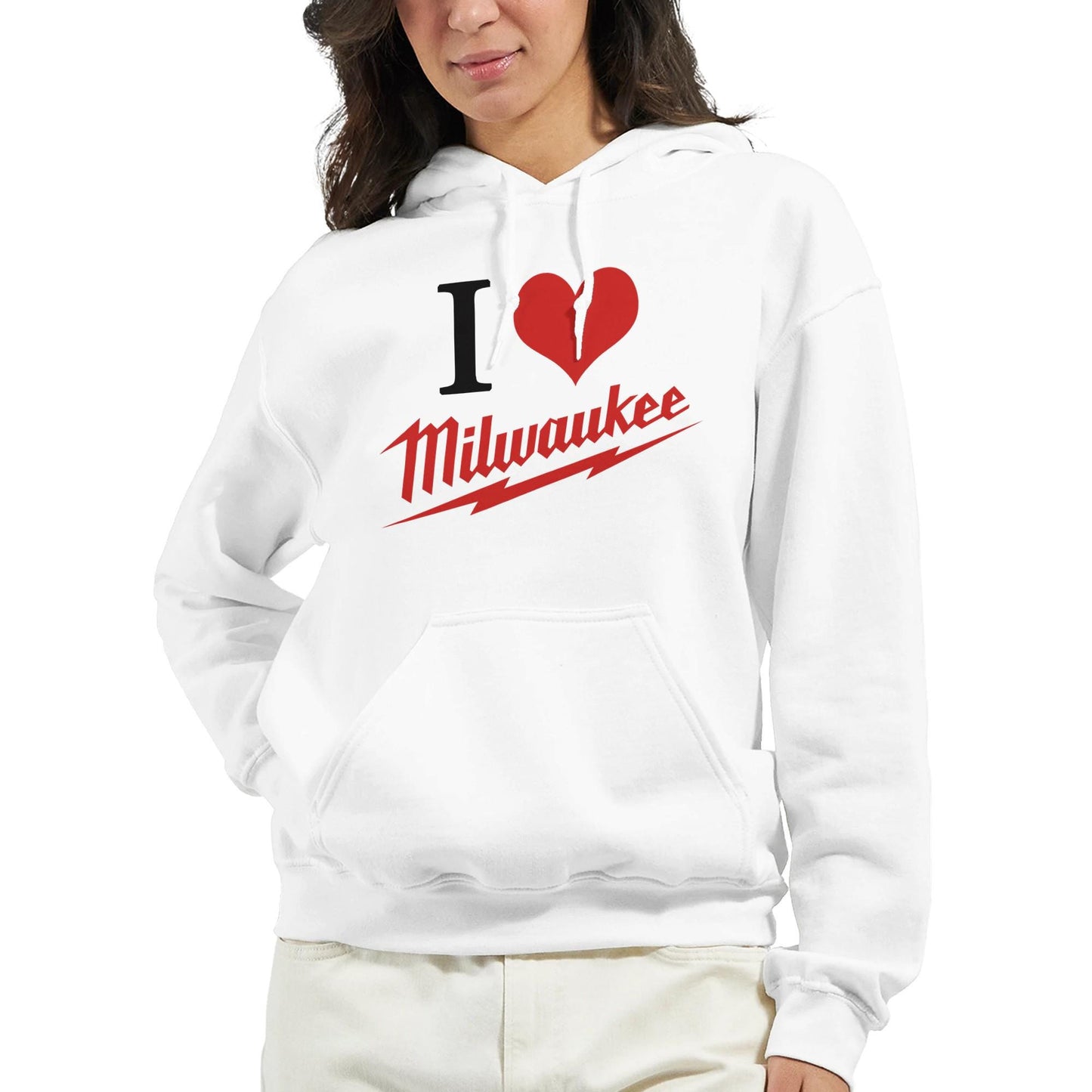 Milwaukee Tools I Love Hoodie, Milwaukee Tools Adult Unisex College Hoodie, I Love Mechanic Sweatshirt, Gift for Mechanics, Garage Work
