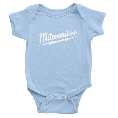 Milwaukee Tool Inspired Baby Onesie, Unique Toddler Birthday Bodysuit Gift, Funny Outfit