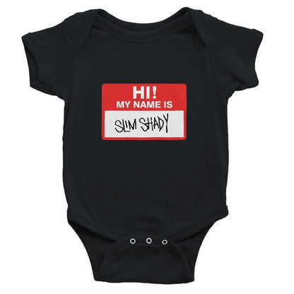 Eminem Baby Bodysuit, Slim Shady, Rap God Baby Short Sleeve Crewneck Bodysuit
