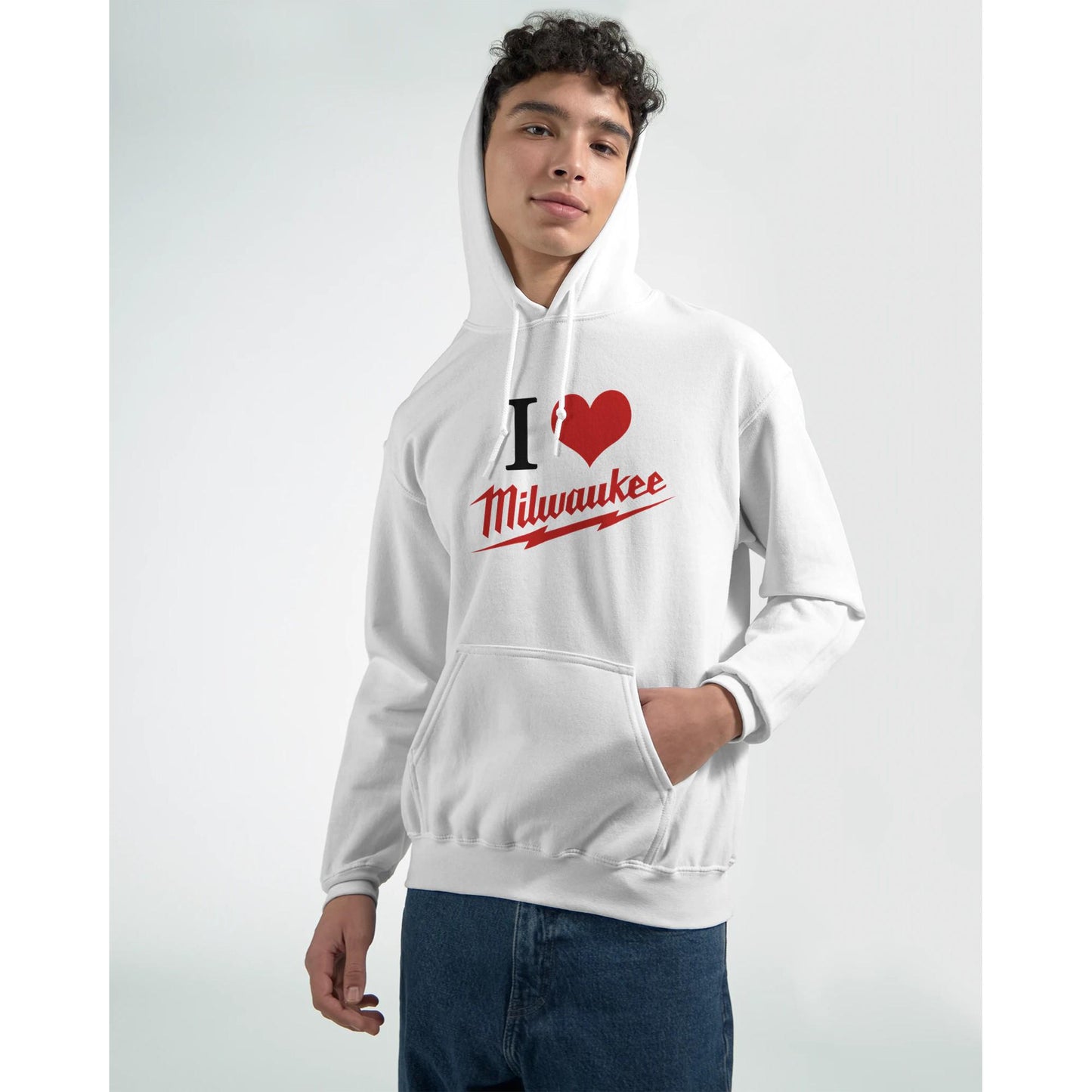 Milwaukee Tools I Love Hoodie, Milwaukee Tools Adult Unisex College Hoodie, I Love Mechanic Sweatshirt, Gift for Mechanics, Garage Work