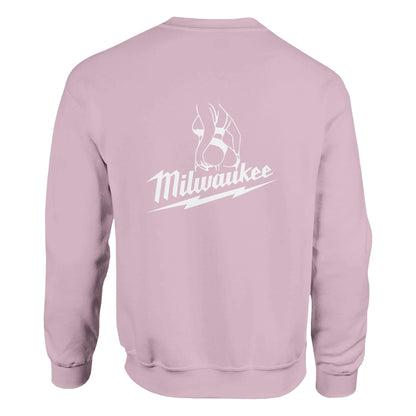 Milwaukee Girl Sweatshirt, Milwaukee Tools Adult Unisex College Sweatshirt, Hot Girl Mechanic Sweatshirt, Gift for Mechanics