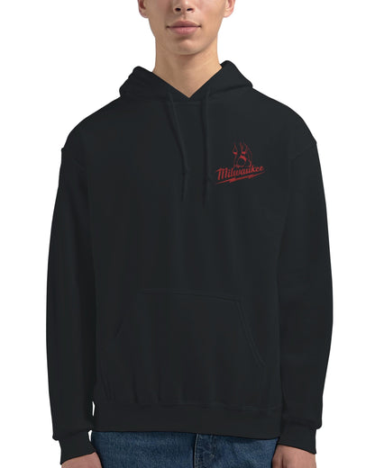 Milwaukee Girl Embroidery Hoodie, Milwaukee Tools Adult Unisex College Hoodie, Hot Girl Mechanic Sweatshirt, Gift for Mechanics, Garage Work