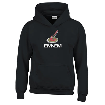 Youth Eminem Mom's Spaghetti Rap God Unisex Hoodie, Eminem Vintage Inspired Hoodie, Gildan 18500B, Eminem Retro Youth Hoodie, Slim Shady