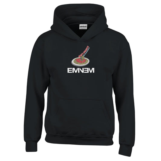 Youth Eminem Mom's Spaghetti Rap God Unisex Hoodie, Eminem Vintage Inspired Hoodie, Gildan 18500B, Eminem Retro Youth Hoodie, Slim Shady