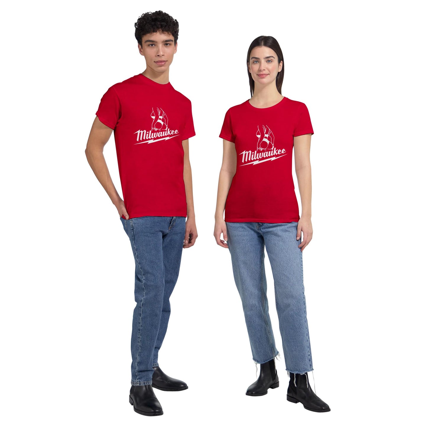 Milwaukee Girl Shirt, Milwaukee Tools Adult Unisex College Tshirt, Hot Girl Mechanic T-shirt, Gift for Mechanics, Garage Work T Shirt