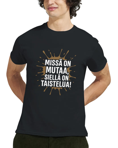 Swamp Football T-Shirt | Suopotkupallo Paita | Mud Soccer Shirt Finland | Funny Finnish Sports Tee