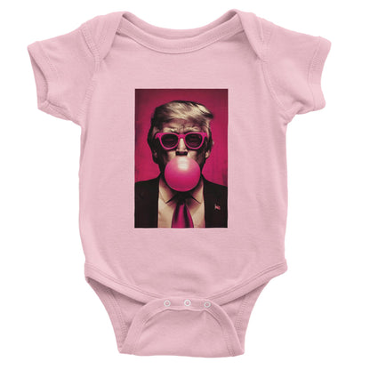 Trump Bubble Gum Baby Onesie, Patriotic Newborn Outfit, Trump Blowing Bubble Shirt, Fourth of July Baby Gift, Political Baby Bodysuit, Vote