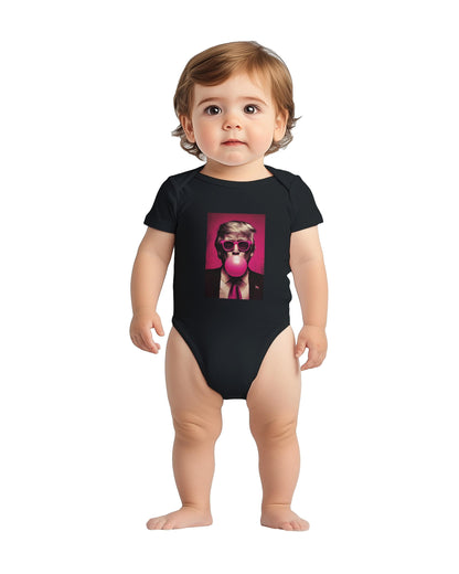 Trump Bubble Gum Baby Onesie, Patriotic Newborn Outfit, Trump Blowing Bubble Shirt, Fourth of July Baby Gift, Political Baby Bodysuit, Vote