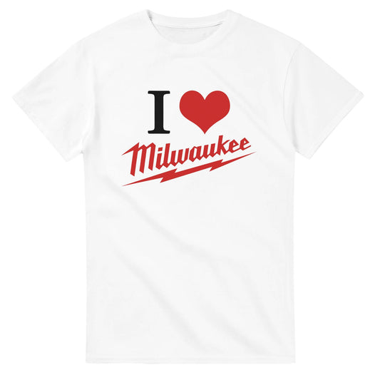 Milwaukee Tools I Love Shirt, Milwaukee Tools Adult Unisex College Tshirt, I Love Mechanic T-shirt, Gift for Mechanics, Garage Work T Shirt