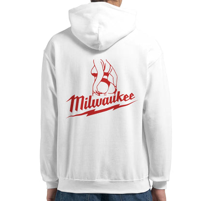 Milwaukee Girl Hoodie, Milwaukee Tools Adult Unisex College Hoodie, Hot Girl Mechanic Sweatshirt, Gift for Mechanics, Garage Work Pullover