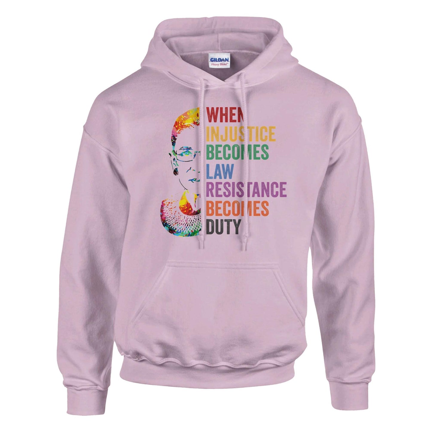 When Injustice Becomes Law, Resist, Resistance, Hoodie, Notorious RBG Shirt, Political or protest Sweatshirt, Supreme Court Notorious RBG