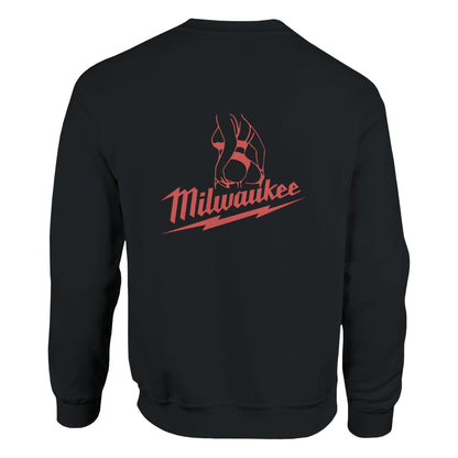 Milwaukee Girl Sweatshirt, Milwaukee Tools Adult Unisex College Sweatshirt, Hot Girl Mechanic Sweatshirt, Gift for Mechanics