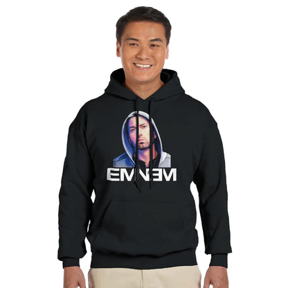 Eminem Rap God Unisex Hoodie Adult, Eminem Vintage Inspired Hoodie, Gildan 18500, Eminem Retro Adult Hoodie, Slim Shady Merch,Birthday Gift
