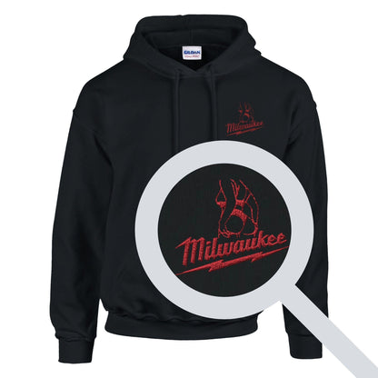 Milwaukee Girl Embroidery Hoodie, Milwaukee Tools Adult Unisex College Hoodie, Hot Girl Mechanic Sweatshirt, Gift for Mechanics, Garage Work