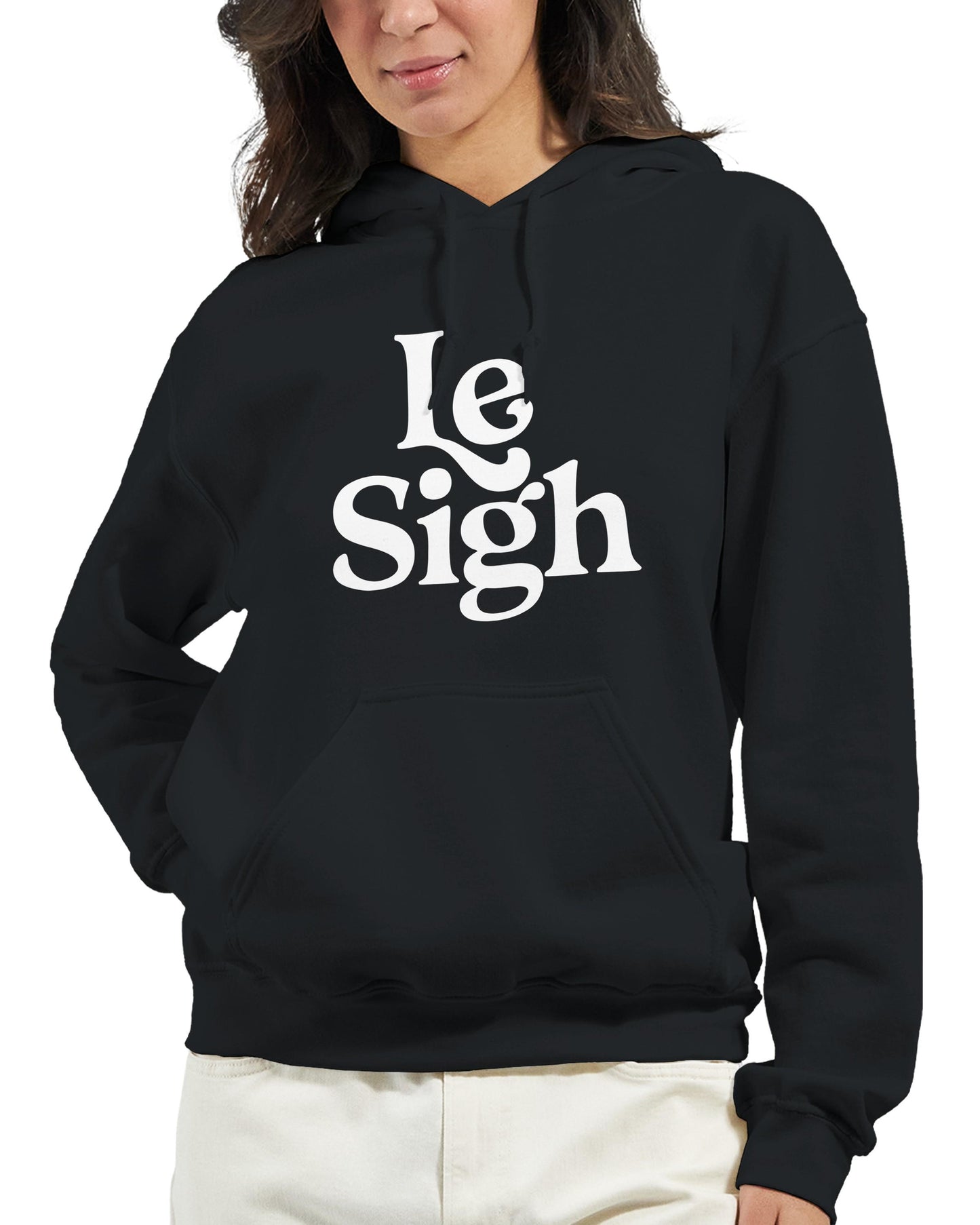 Le Sigh Hoodie, Unisex Gildan 18500 Hoodie, Funny Sarcastic Sweat, Casual Soft Top Sweatshirt