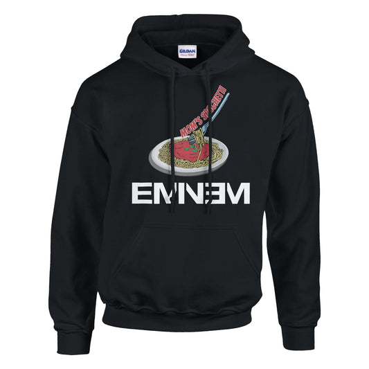 Eminem Mom's Spaghetti Rap God Unisex Hoodie Adult, Eminem Vintage Inspired Hoodie, Gildan 18500, Eminem Retro Adult Hoodie,Birthday Gift