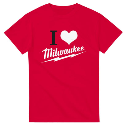 Milwaukee Tools I Love Shirt, Milwaukee Tools Adult Unisex College Tshirt, I Love Mechanic T-shirt, Gift for Mechanics, Garage Work T Shirt