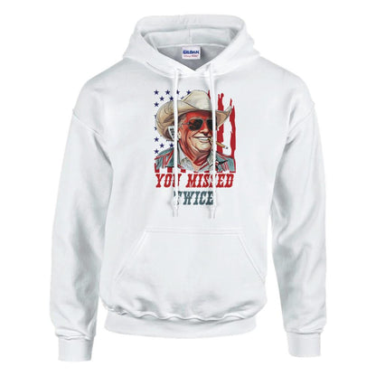Trump You Missed Hoodie, Gildan 18500 Heavyweight High Quality Unisex Hoodie