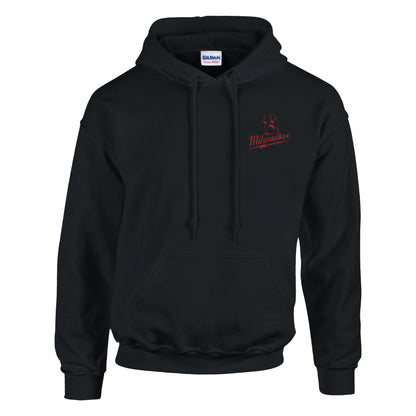 Milwaukee Girl Embroidery Hoodie, Milwaukee Tools Adult Unisex College Hoodie, Hot Girl Mechanic Sweatshirt, Gift for Mechanics, Garage Work
