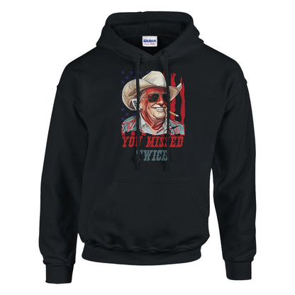 Trump You Missed Hoodie, Gildan 18500 Heavyweight High Quality Unisex Hoodie