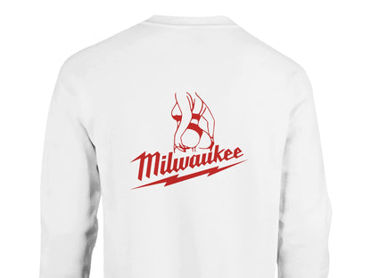Milwaukee Girl Sweatshirt, Milwaukee Tools Adult Unisex College Sweatshirt, Hot Girl Mechanic Sweatshirt, Gift for Mechanics
